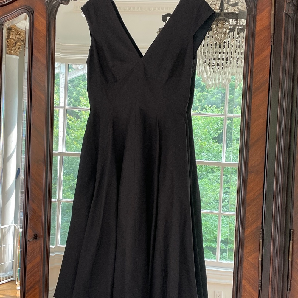 Peter Som Black Midi Dress